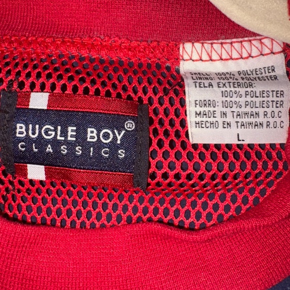 Bugle Boy | Vintage 90's Hip Hop Pullover Windbreaker Jacket | Size L - Picture 4 of 7
